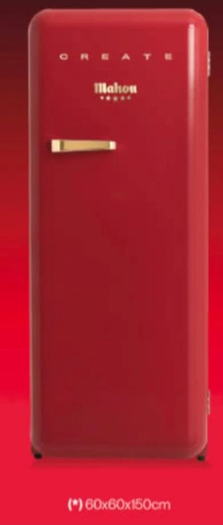 Nevera Mahou Create roja retro