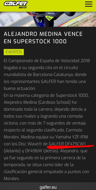 Discos freno Galfer World Superbike Yamah R1 15-25