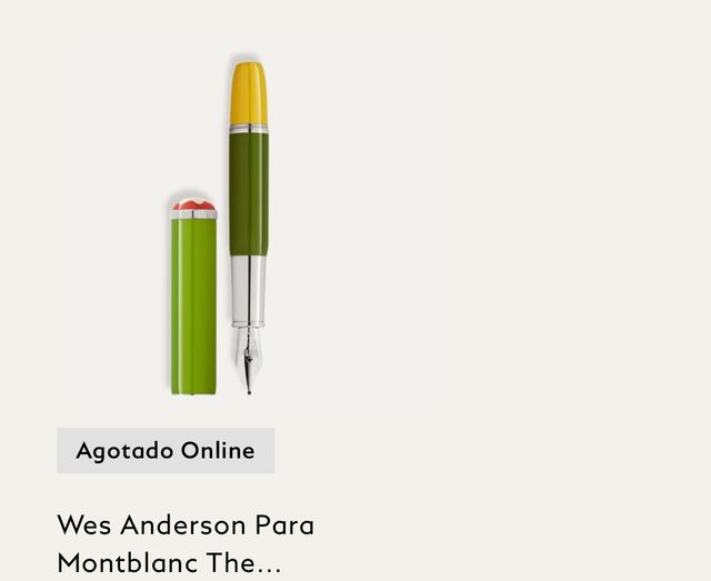 Set escritura Wes Anderson Montblanc