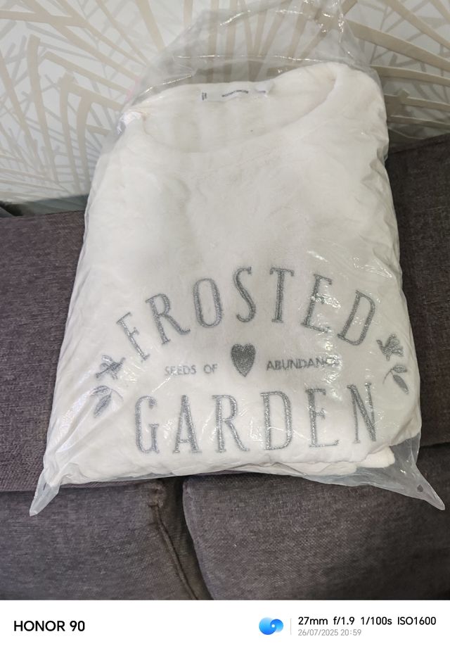 Pijama Frosted Garden blanco