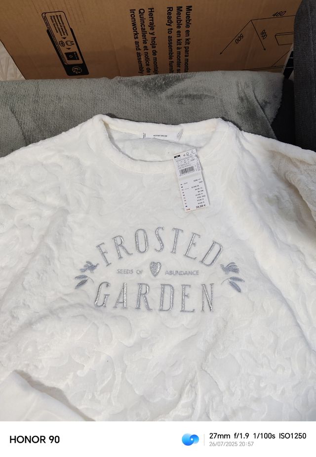 Pijama Frosted Garden blanco