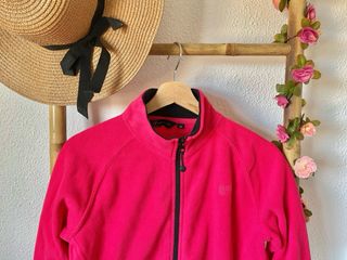 Chaqueta polar rosa