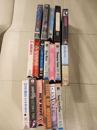 18 Cintas VHS Música Inglesa
