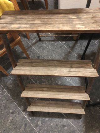 Escalera antigua hierro y madera