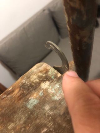 Escalera antigua hierro y madera