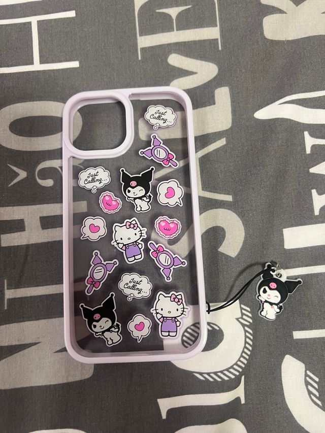 Funda iPhone 13 Kuromi kawaii