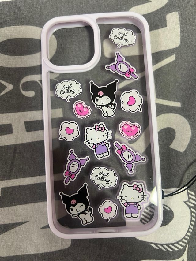 Funda iPhone 13 Kuromi kawaii