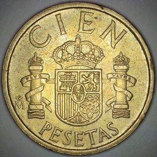 100 Pesetas España 1984