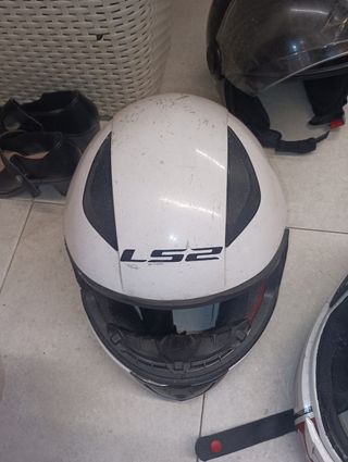 Casco moto LS2 blanco