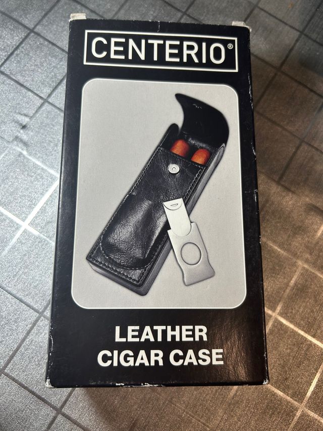 Estuche piel + cortador puros Centerio
