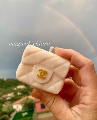 Candela borsa bianca