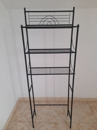 Estantería metálica negra