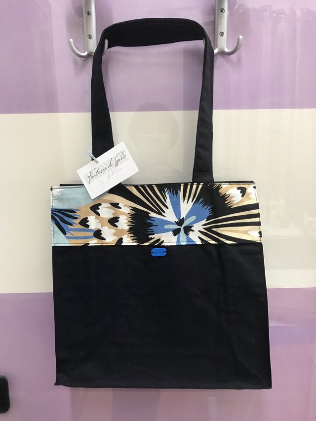 Borsa shopping nera Fantasie di Spilli