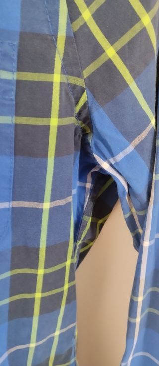 Camicia Hollister a quadri blu-verde