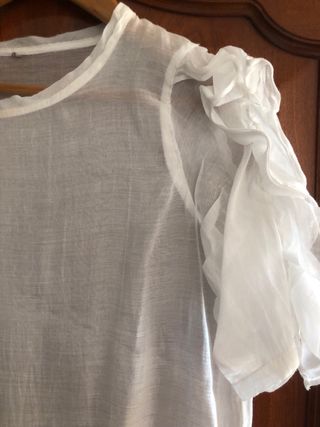 Vestido blanco playero transparente