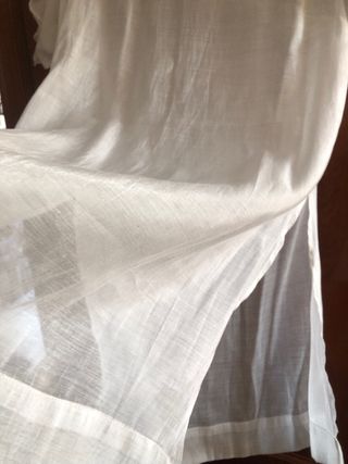 Vestido blanco playero transparente