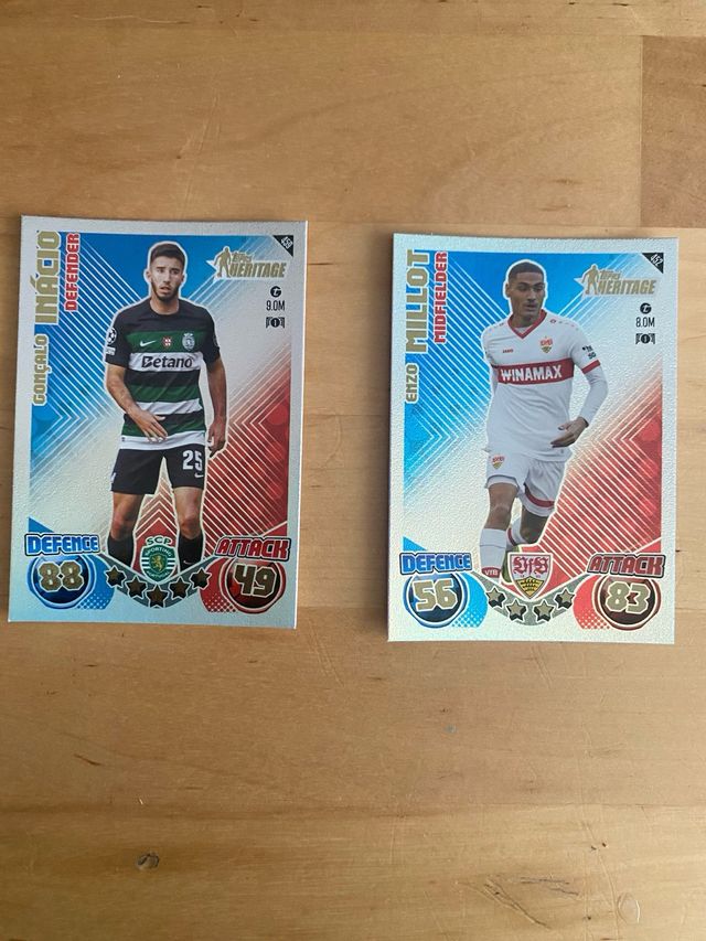 Packs 2 Cards Topps Heritage Match Attax 24-25