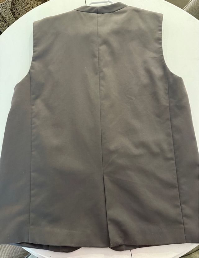 Chaleco caqui oversize Pull&Bear