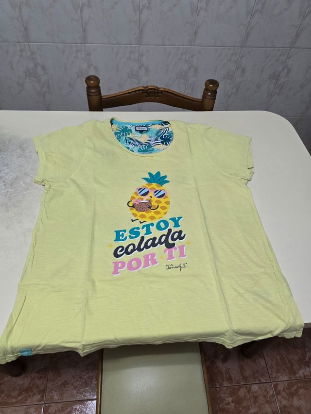 Pijama verano mujer XL - piña | hojas