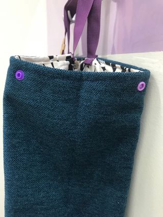 Borsa Fantasie di Spilli - Fiori in Petrolio