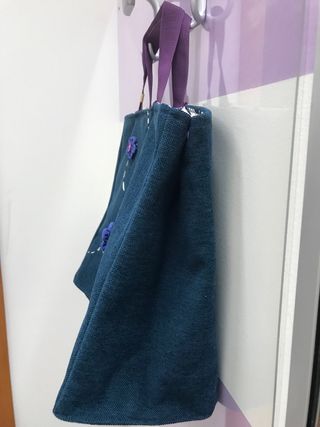 Borsa Fantasie di Spilli - Fiori in Petrolio