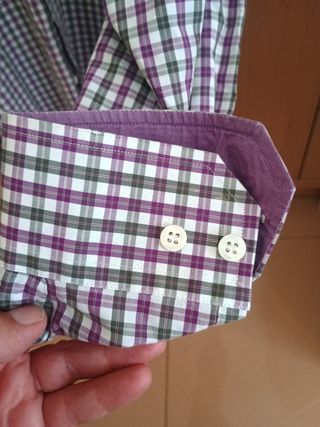 Camisa Rushmore L - Cuadros Verde/Morado
