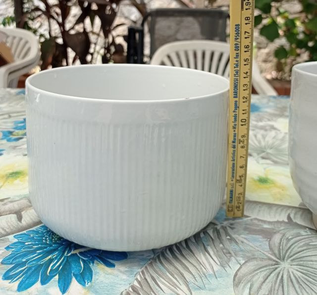 3 Portavasi Ceramica Bianchi