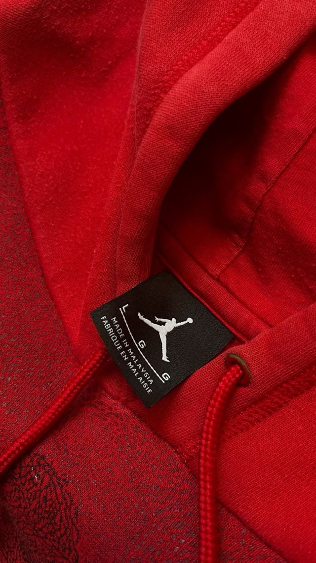 Sudadera Jordan roja talla L
