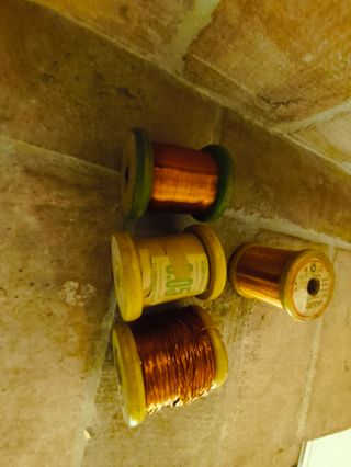 4 Carretes Hilo Cobre 0,05mm