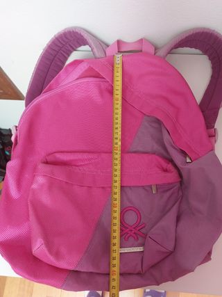 Zaino Benetton lilla e fucsia