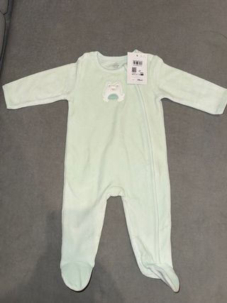 Pigiama prenatale per neonati 3-6m verde