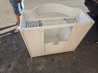 Mueble baño vintage blanco-verde