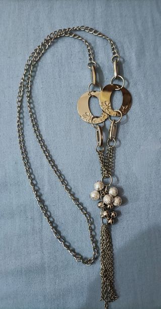 Collana lunga color argento - leggera