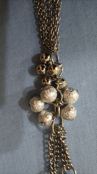 Collana lunga color argento - leggera