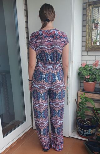 Mono Shein multicolor - Pantalón ancho