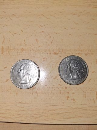 2 Cuartos de dólar EEUU