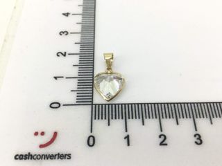 colgante oro 18k con piedra con circonita