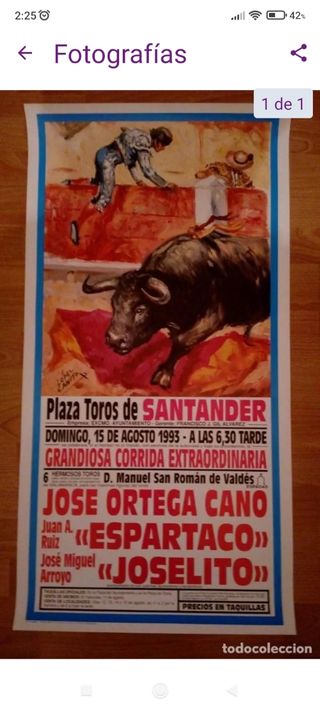Cartel Taurino Santander 1993