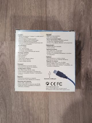 Webcam Dexxa USB antigua con sensor movimiento