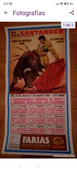 Cartel Taurino Santander 1993