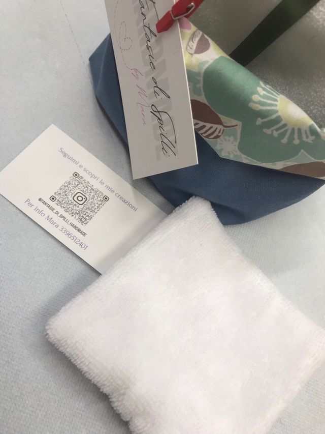 Set 5 Salviette riutilizzabike con pochette