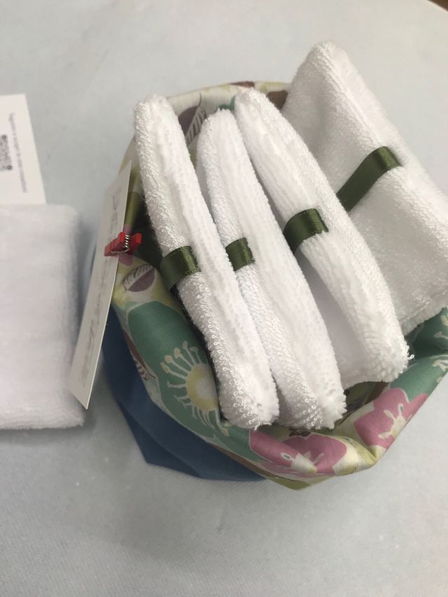 Set 5 Salviette riutilizzabike con pochette