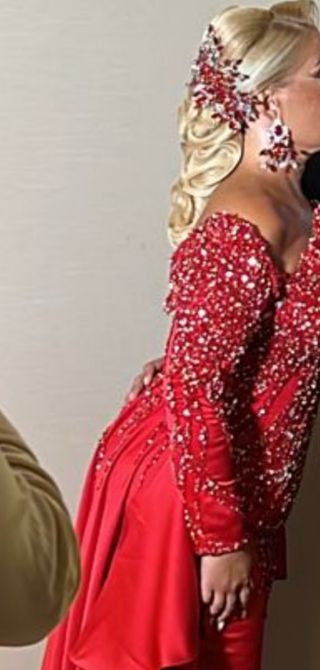 Vestido rojo boda gitana