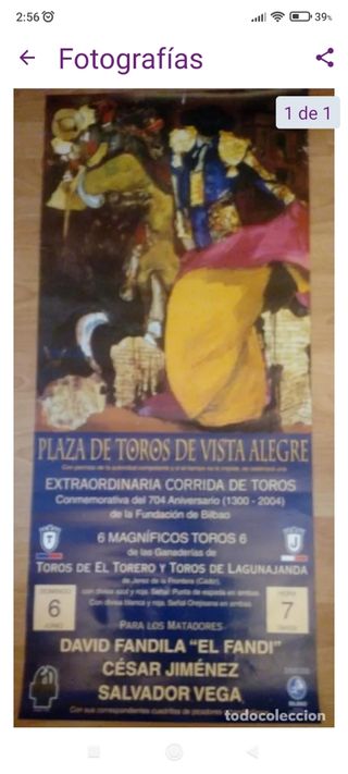 Cartel Taurino Bilbao 2004