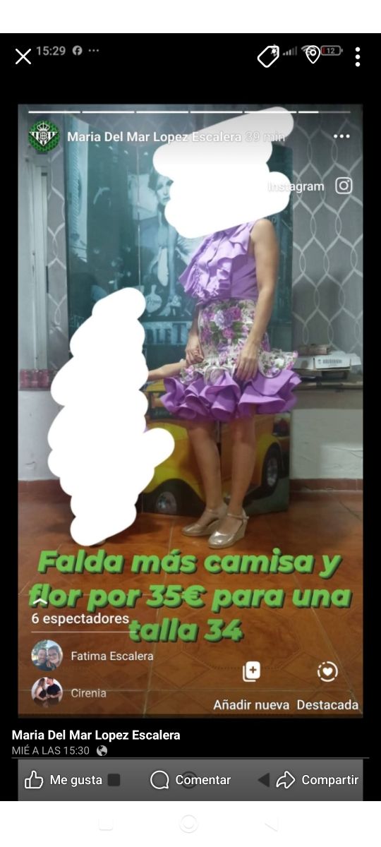 Traje gitana niña - Talla 34 es echo a medidas