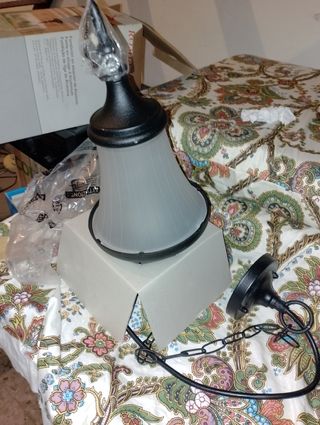 Farol jardín ROMLUXE vintage negro