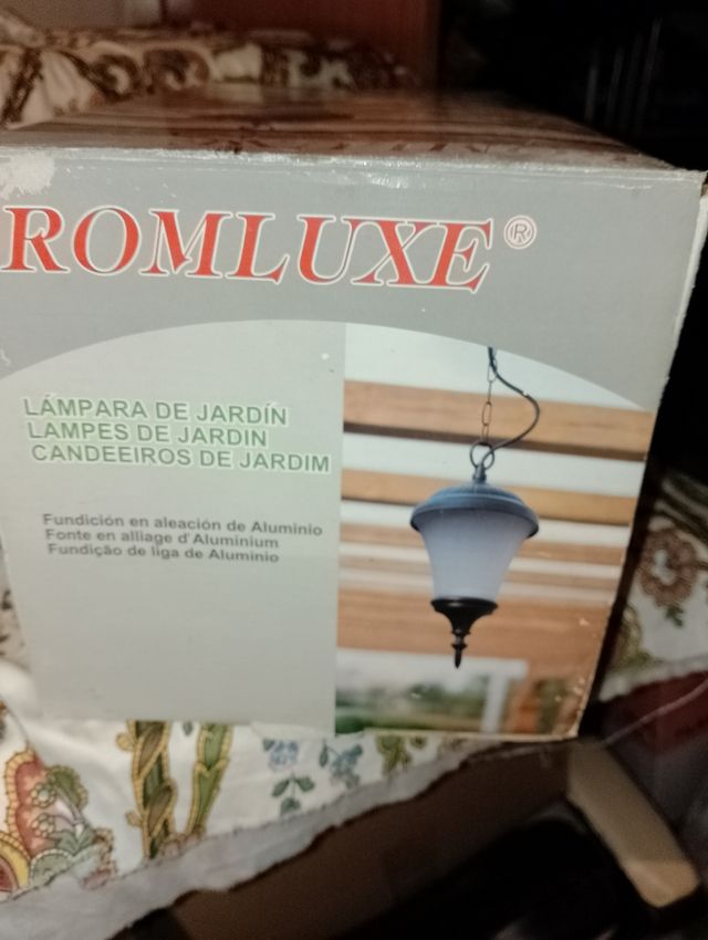 Farol jardín ROMLUXE vintage negro