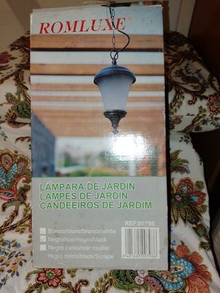 Farol jardín ROMLUXE vintage negro