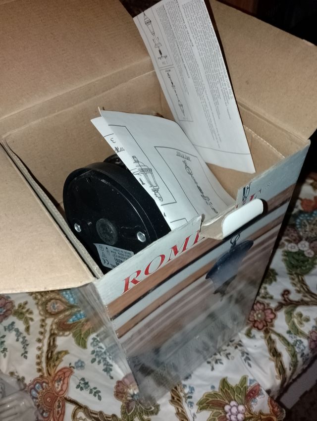 Farol jardín ROMLUXE vintage negro