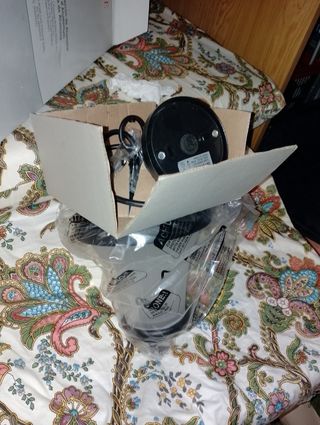 Farol jardín ROMLUXE vintage negro